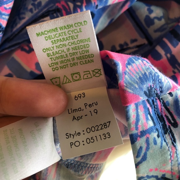 LILLY PULITZER Margot Dress in Whisper Blue Yeah Buoy Print Sz S NWT - Picture 13 of 14